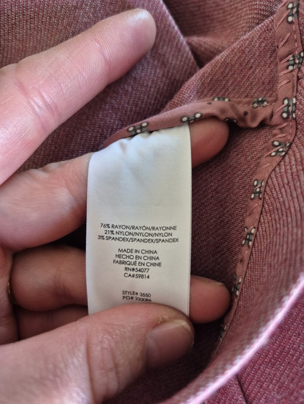 NWOT CABI Applaud Mauve Pink Blazer Jacket Womens Size 8 - Picture 9 of 9